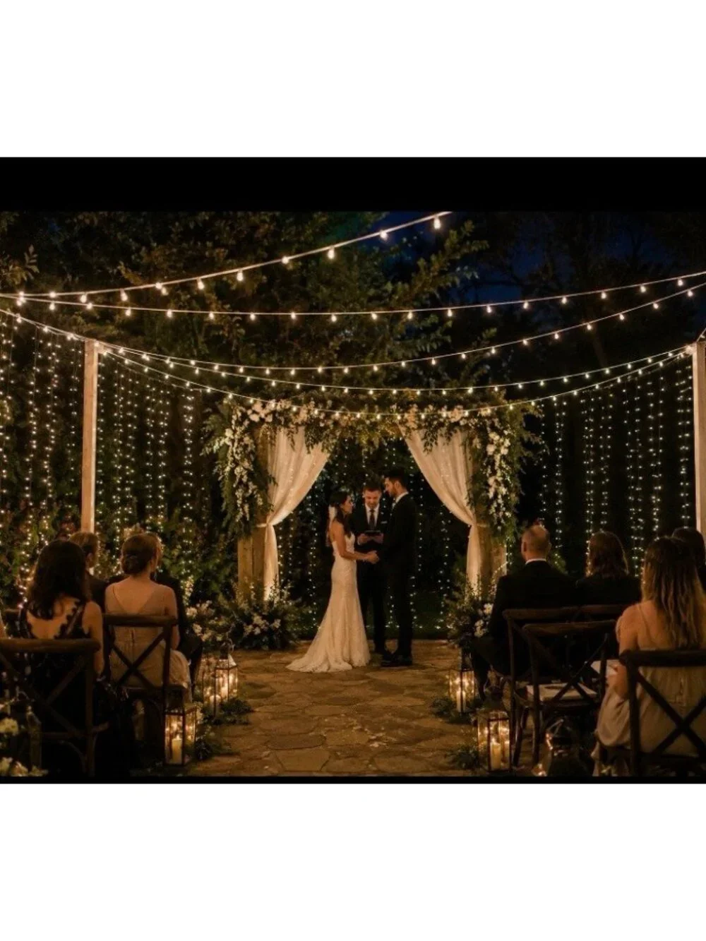 100 Clear Mini Lights White Wire 20.6 ft Wedding Party Holiday Decor Bundle of 4